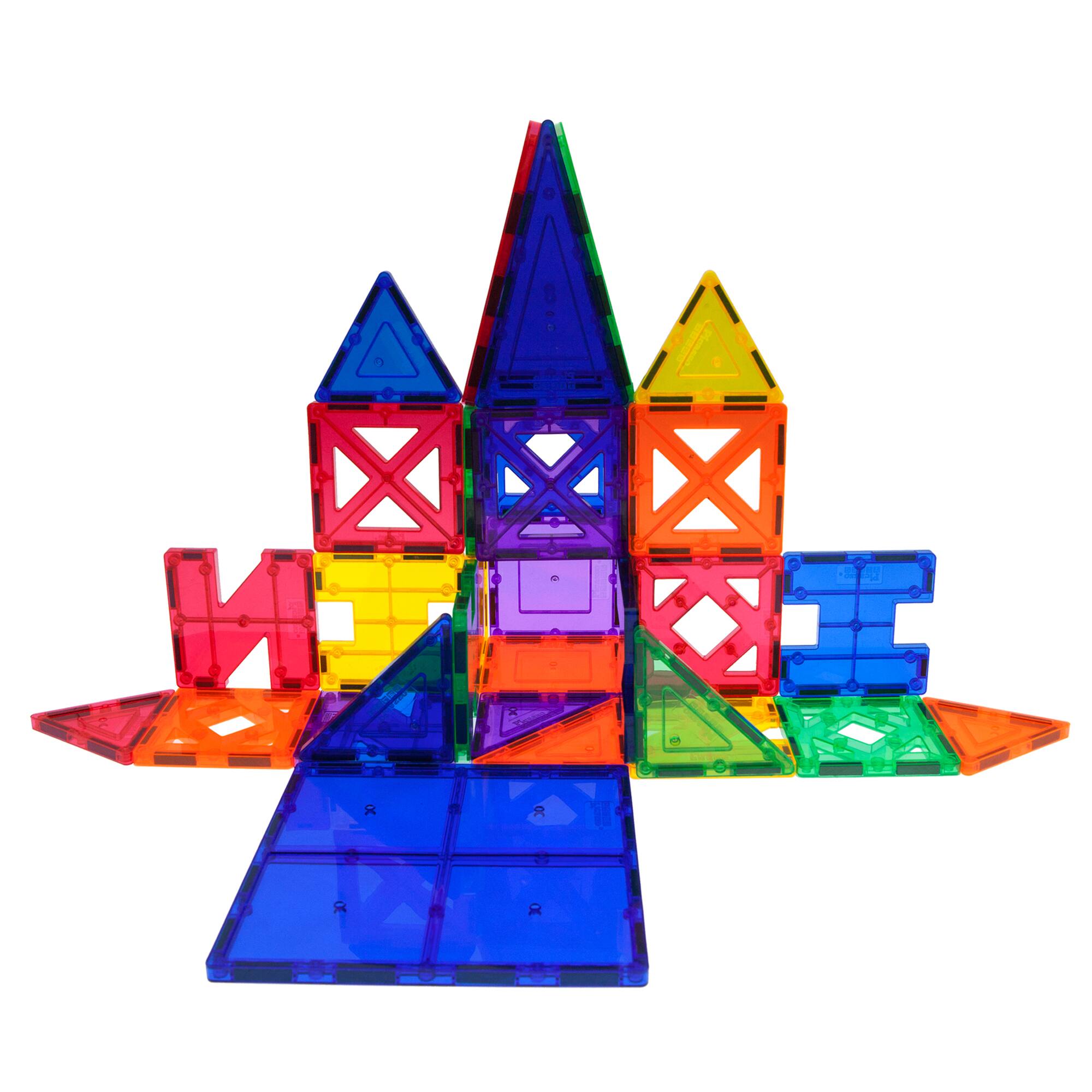 PicassoTiles® 33 Piece Magnetic Tiles